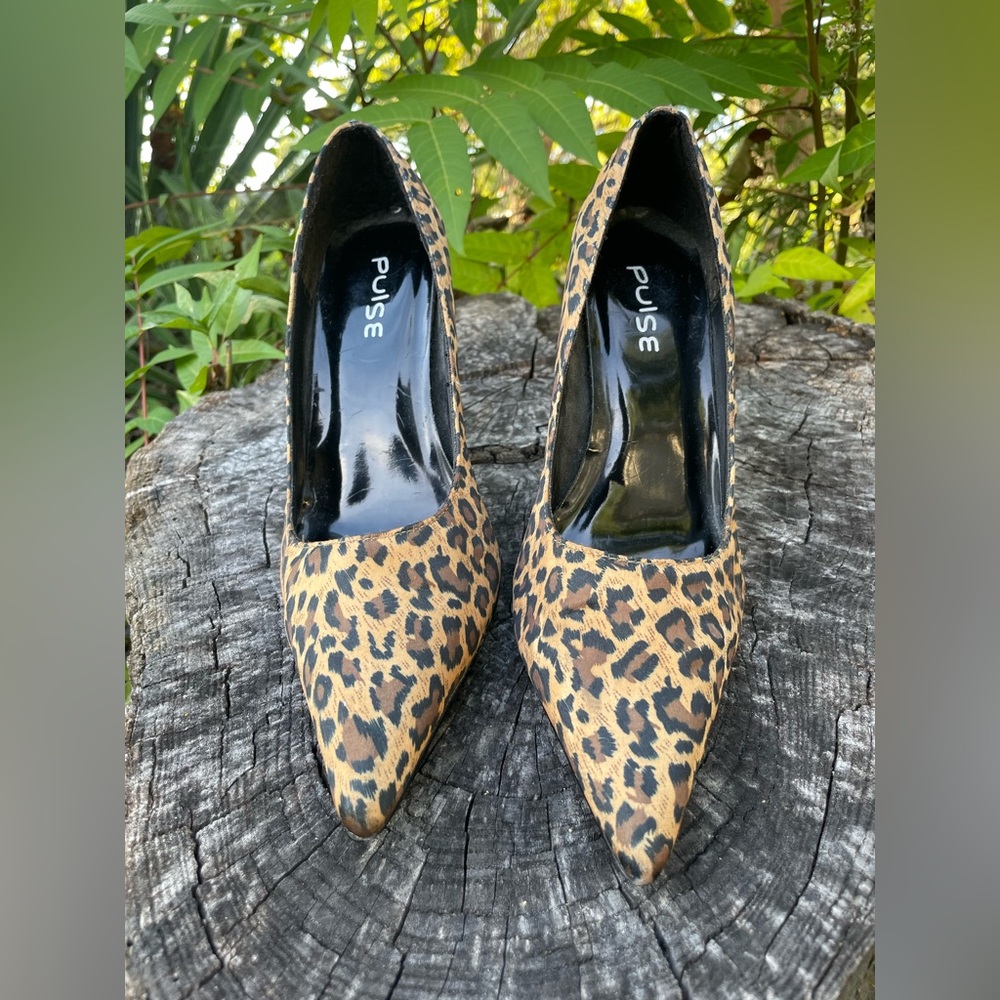 Leopard Print Stiletto Heels